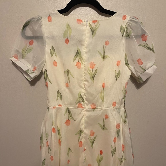 Strawberry Brand Rose Print Dress - Picture 6 of 10